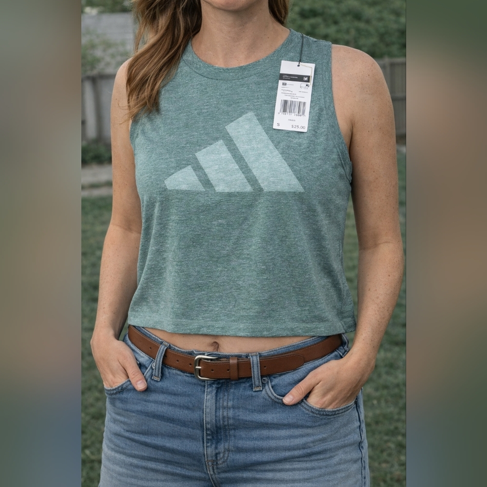NWT Adidas Women's Green Sleeveless Top